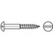 DIN96 Slotted round head wood screw Steel zinc plated